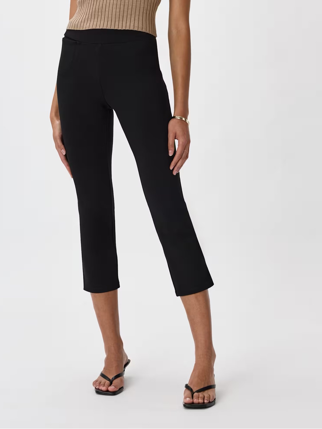 Quince Ultra-Stretch Ponte Kick Flare Pants Xs Black